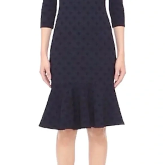 St.John Black Label Trumpet Hemline Dress